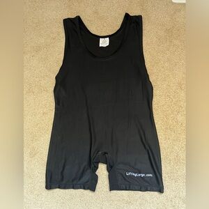 Black Powerlifting Singlet